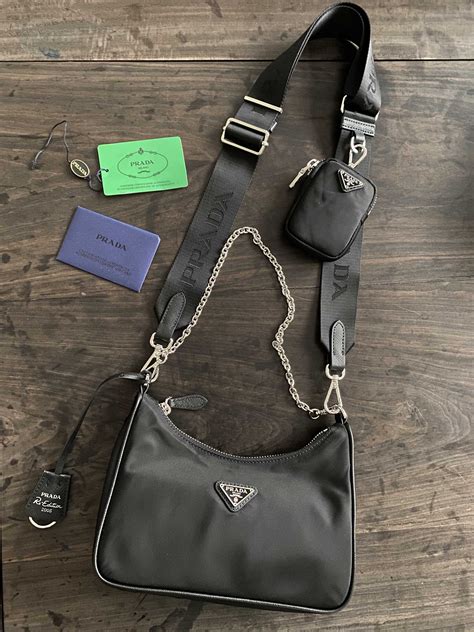 prada hobo bag nylon re edition|prada nylon belt bag women's.